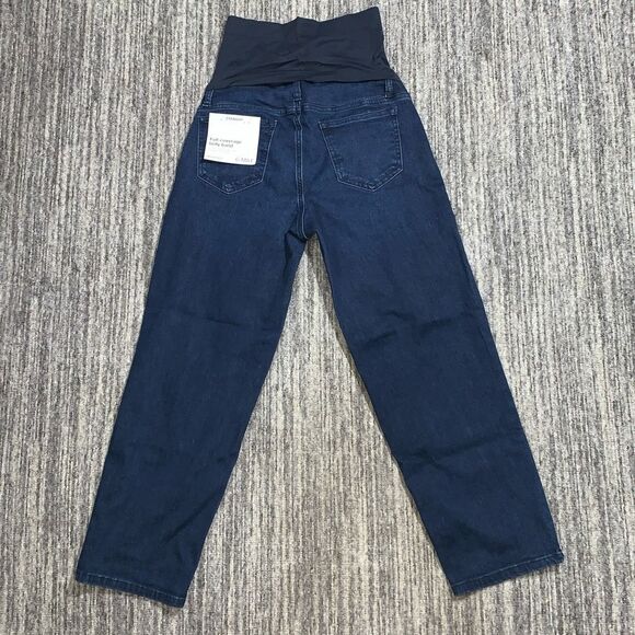 Sonoma Womens‎ Size 6 Maternity Denim Jeans Blue Dark Wash Straight Leg NWT - Picture 7 of 8